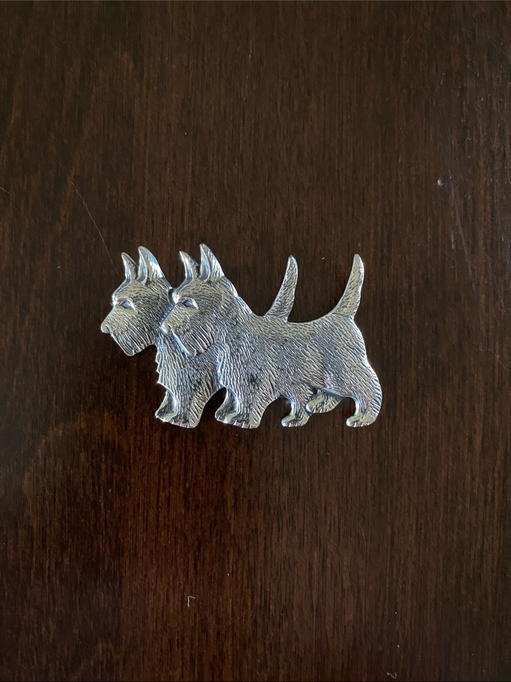 Vintage Beau Sterling Scottish Terrier Brooch